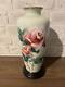 Rose Pattern Cloisonne Vase Pot 9 Inch Tall Traditional Art Japanese