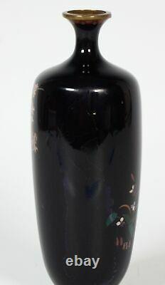 Signed Hayashi Chuzo Fine Japanese Meiji Cloisonne Vase