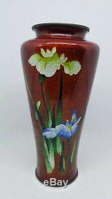 Signed jin bari japanese cloisonne vase. Amazing condition