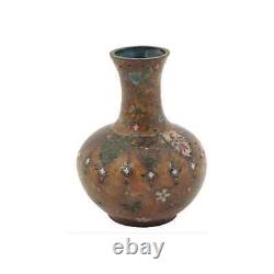 Small Japanese Meiji Period Cloisonne Vase