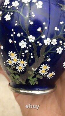 Small Japanese Vase Cloisonné Enemal 3 1/2