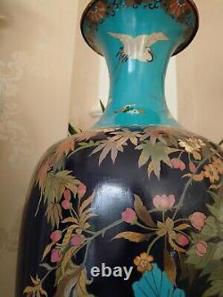 Statuesque Meiji Shippo/cloisonne Vase, Amazing Holocaust/kristallnacht Survivor