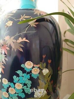 Statuesque Meiji Shippo/cloisonne Vase, Amazing Holocaust/kristallnacht Survivor