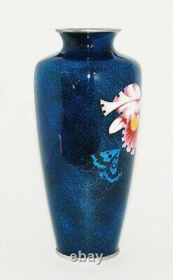 Striking Japanese Cloisonne Enamel Vase by Ota Hiroaki