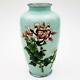 Stunning 20th Century Japanese Pale Blue Cloisonne Vase Ando Mark 6 Inches