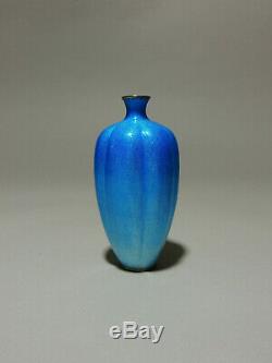 Stunning Antique Japanese cloisonne Gintai Jippo vase