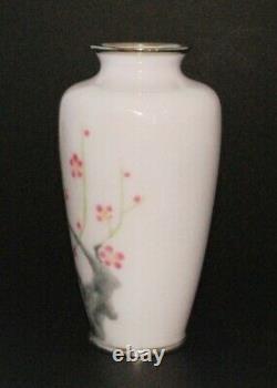Stunning Japanese Cloisonne Enamel Vase by Sato Completely Wireless (Musen)