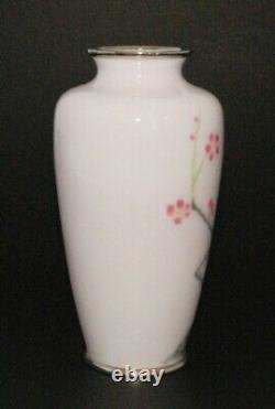 Stunning Japanese Cloisonne Enamel Vase by Sato Completely Wireless (Musen)