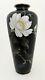 Stunning Japanese Cloisonne Enamel Vase With Flower And Bird Signed By Miwa