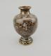 Superb Meiji 19thc Antique Japanese Cloisonne Vase Detailed Insects Goldstone