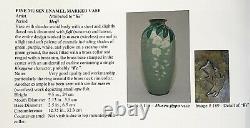 Tall and Slender Wireless Musen Cloisonne Enamel Vase Signed by Artist PIB