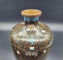 Two Antique Japanese Cloisonne Vase 19th Century Vases