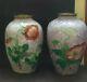 Two Signed Japanese Cloisonne Ginbari Vases 2.25