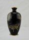 Unsigned Hayashi Meiji Japanese Cloisonne Enamel Silver-wire Butterfly Vase