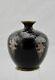 Unsigned Hayashi Meiji Japanese Cloisonne Silver-wire Wisteria Miniature Vase