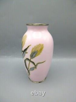 VTG Ando Jubei Japanese Cloisonne Enamel Vase