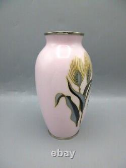 VTG Ando Jubei Japanese Cloisonne Enamel Vase