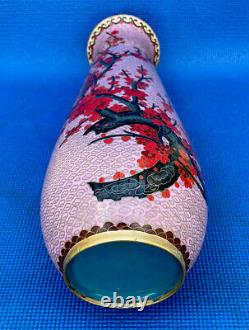 Vintage Chinese Japanese Beautiful and Rare And Cloisonne Vase 16