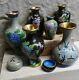 Vintage Cloisonne Vase Mixed Lot Of Chinese And Japanese
