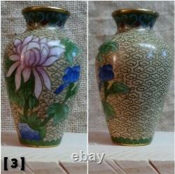 Vintage Cloisonne Vase Mixed Lot of Chinese and Japanese