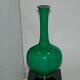 Vintage Japanese Ando Cloisonne Crane Neck Jade Color Enamel Vase With Floorstan