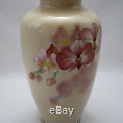 Vintage Japanese Cloisonne wired phalaenopsis design Vase
