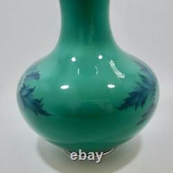 Vintage wired Tamura cloisonne large vase beautiful flower design