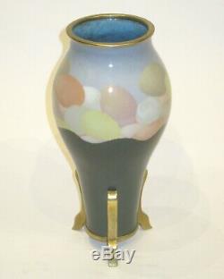 Wireless Bronze Japanese Cloisonne Enamel Vase