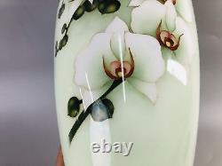 Y6947 FLOWER VASE Cloisonne signed box Japan ikebana floral arrangement interior